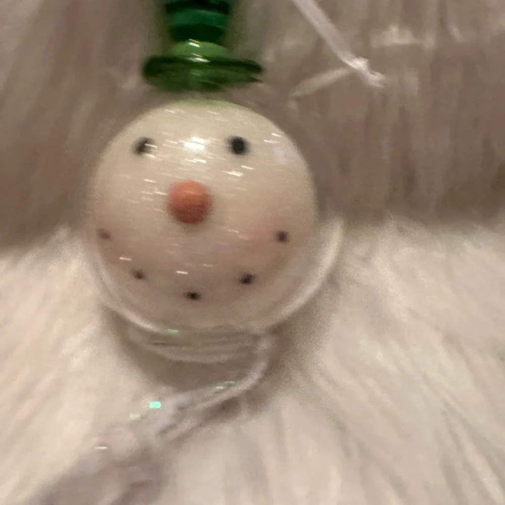 🩷5/$10 Snowman Ornament with Green Hat